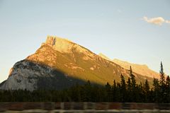 15 Mount Rundle At Sunset From Bow River Bridge In Banff In Summer.jpg